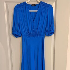 Must Have Vibrant Blue Midi Dress